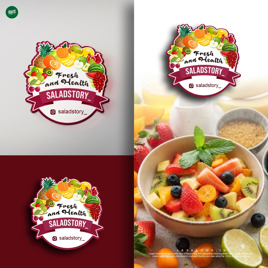 Desain Logo Salad Story