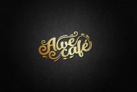 logo cafe untuk awe cafe
