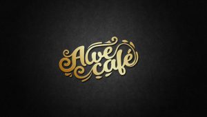 logo cafe untuk awe cafe
