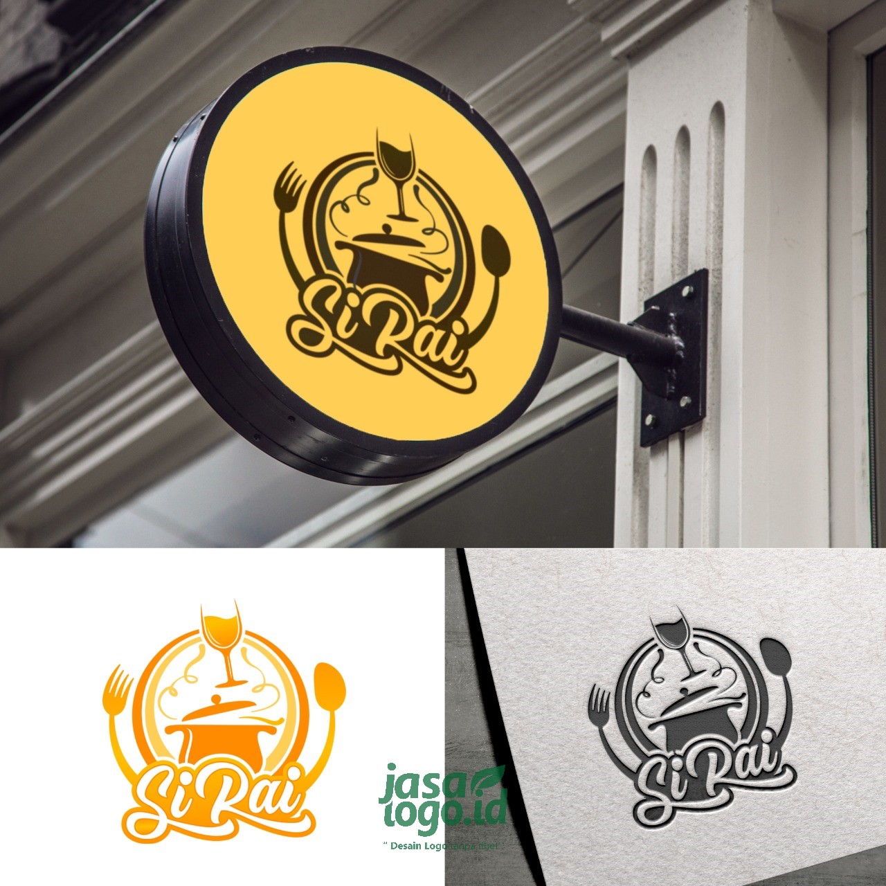 Jasa Desain Logo Rumah Makan Kekinian Untuk SI Ray