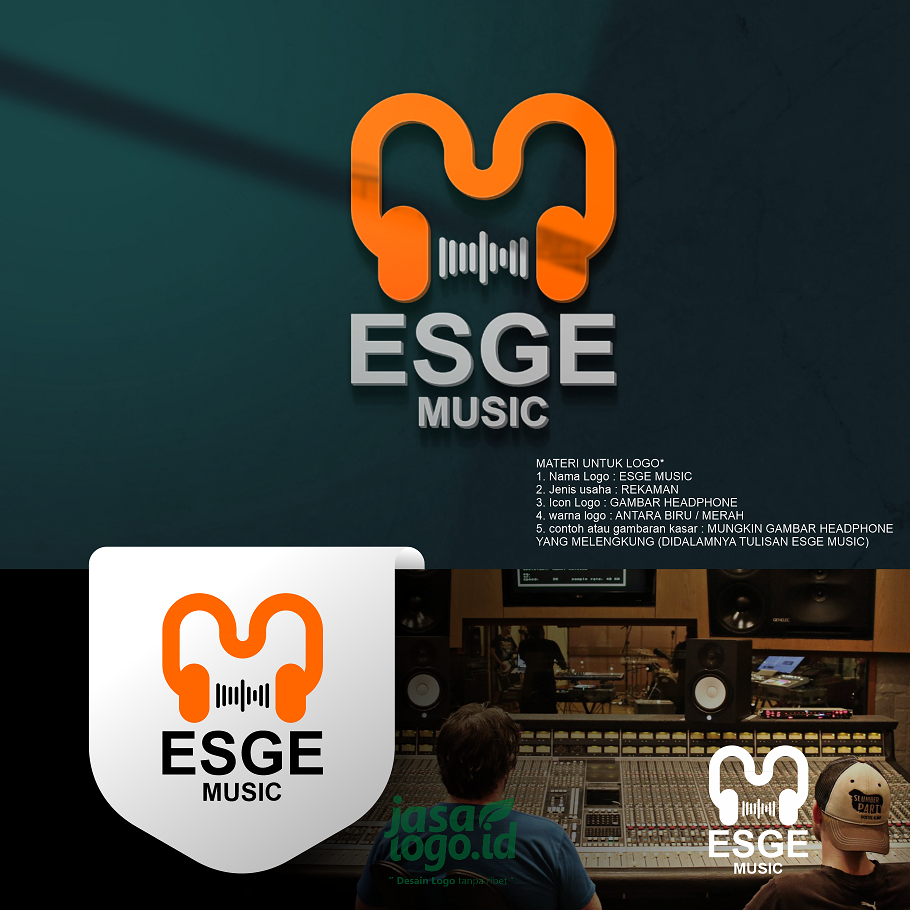 Jasa Desain Logo Studio Musik untuk ESGE