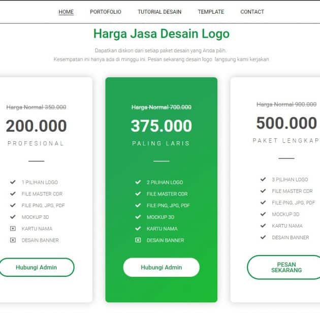 tarif jasa desain logo
