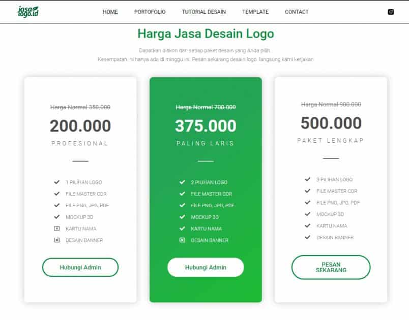tarif jasa desain logo