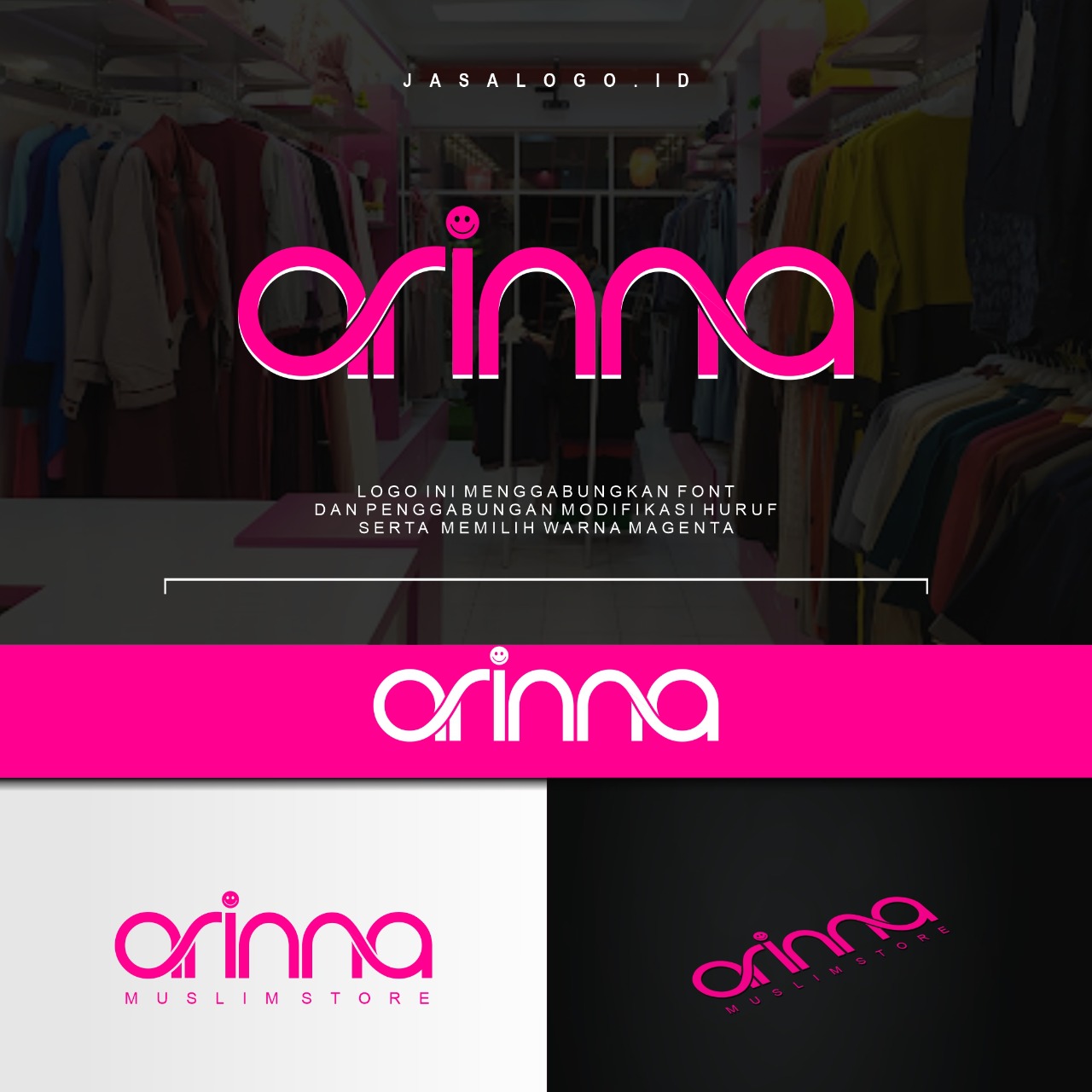 Jasa Desain Logo Muslim Store untuk Arinna