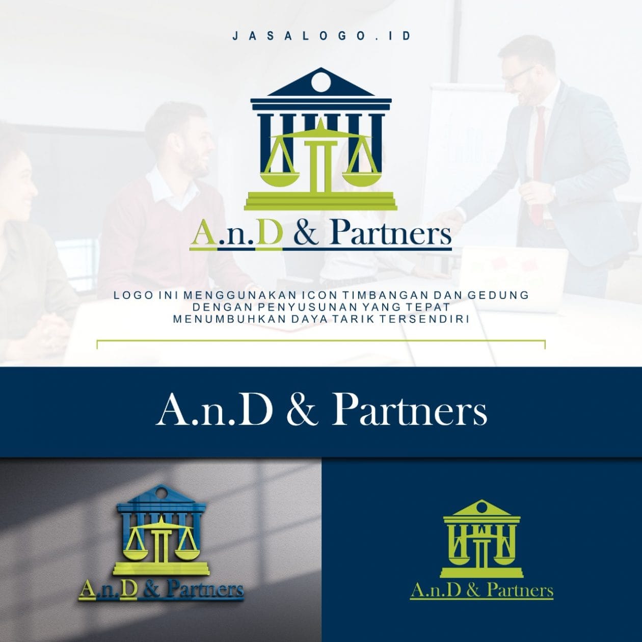 Jasa Desain Logo Lembaga Hukum untuk A n D