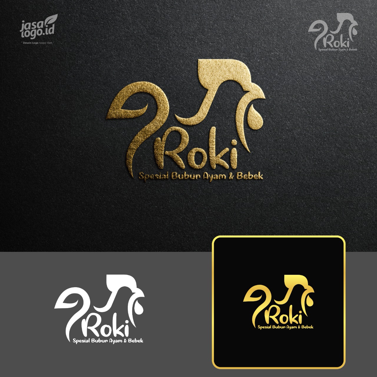 Jasa Desain Logo Bubur Ayam Roki