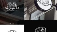 Jasa Desain Logo Usaha Sablon dan Printing untuk PARJOPRINT