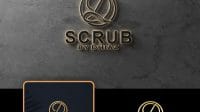 Desain Logo Scrub Skincare untuk DHIAZ