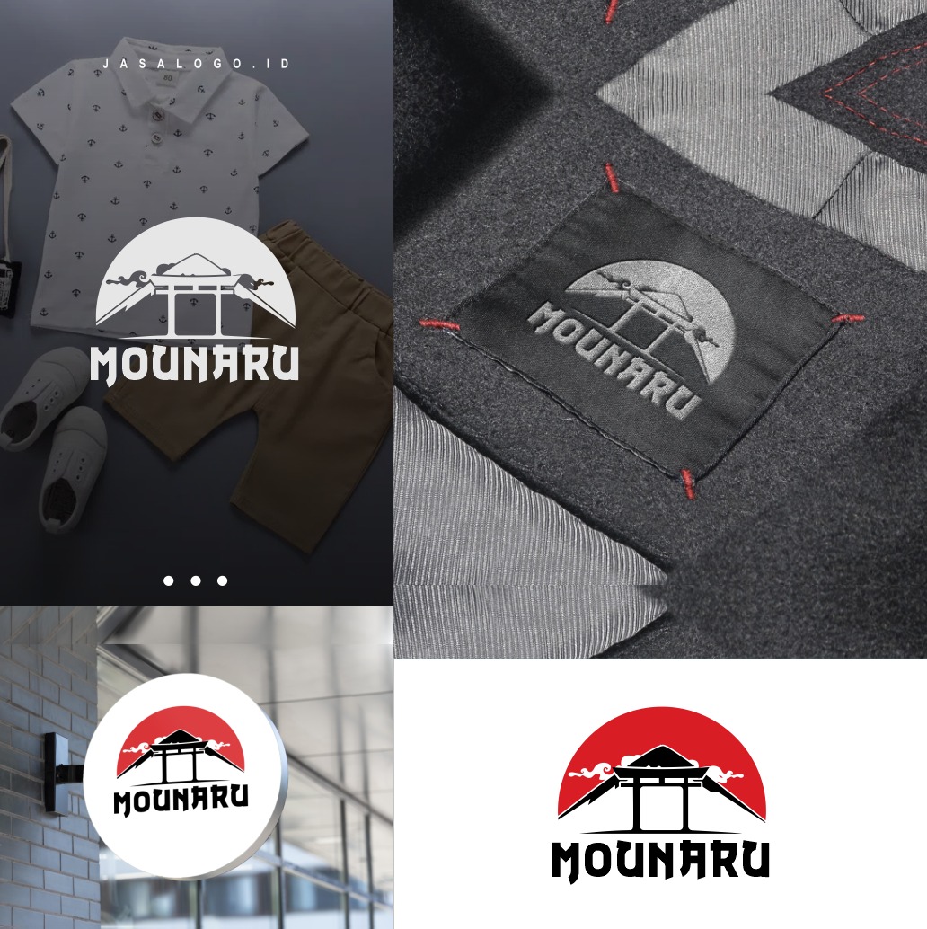 Desain Logo Pakaian Anak-Anak untuk Mounaru