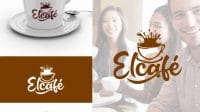 Desain Logo Kopi Elcafe