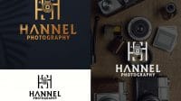 Desain Logo Photography Hannel