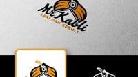 Desain Logo Kari dan Kebuli Mr. Kabli
