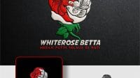 Desain Logo Betta Whiterose