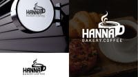 Desain Logo Bakery Coffee HANNA