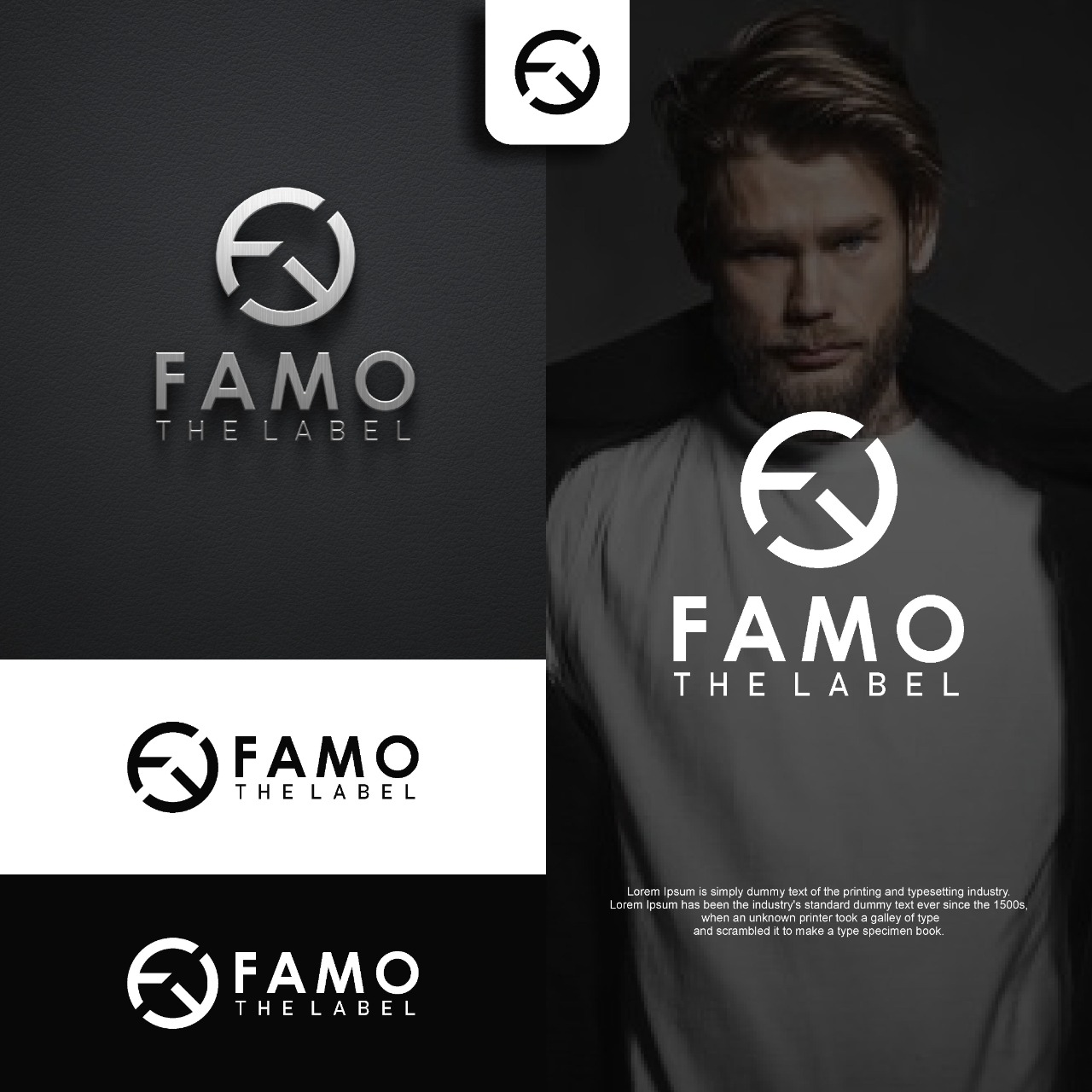 Jasa Desain Logo Distro Cowok FAMO