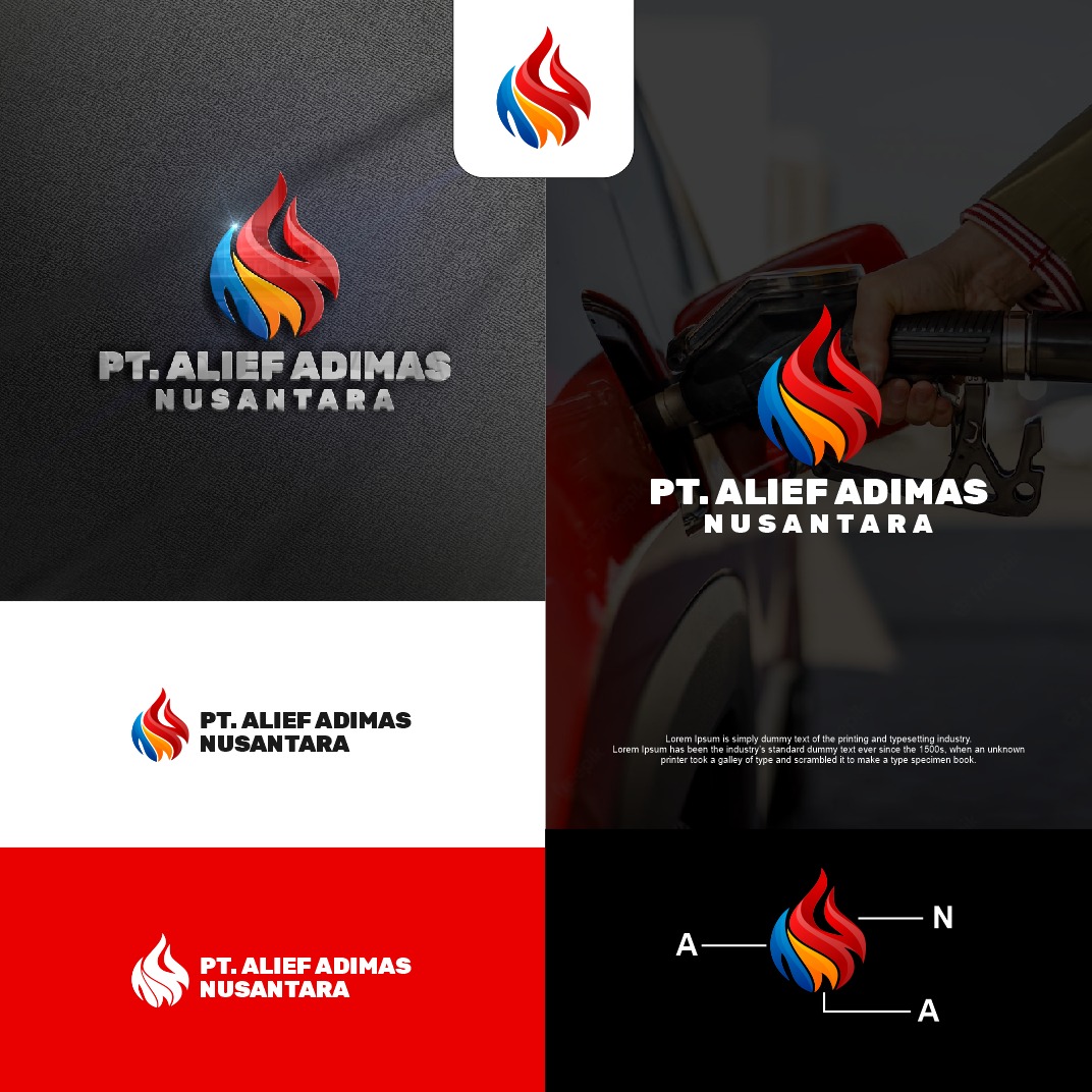 Portofolio Jasa Logo Perusahaan Minyak Bumi dan Gas PT Allief Adimas Nusantara