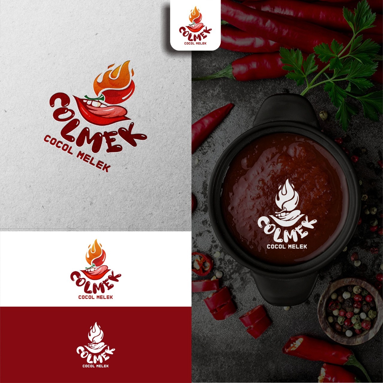 Jasa Desain Logo Sambal Colmek COCOL MELEK