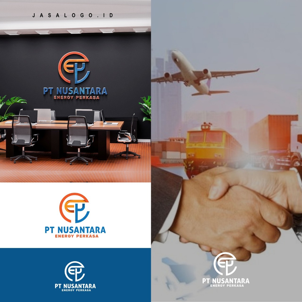 Jasa Logo Perusahaan Ekspedisi PT Nusantara Energi Perkasa