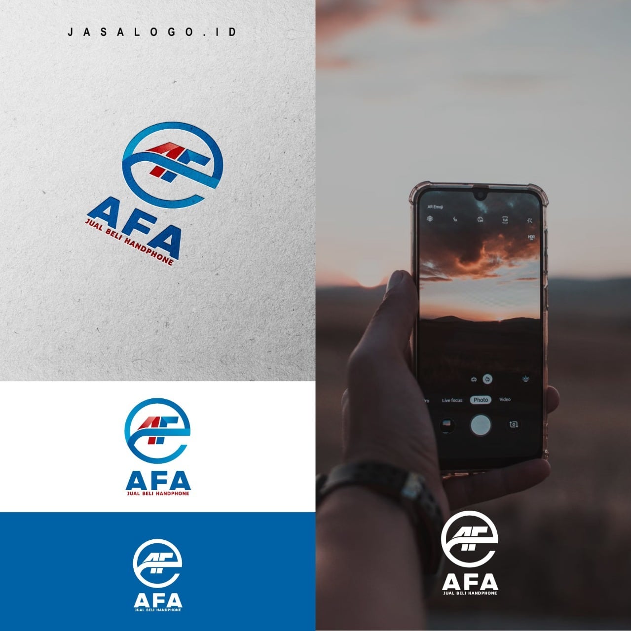 Desain Logo Toko Handphone - AFA