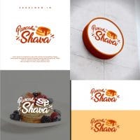 Desain Logo Pancake Shava