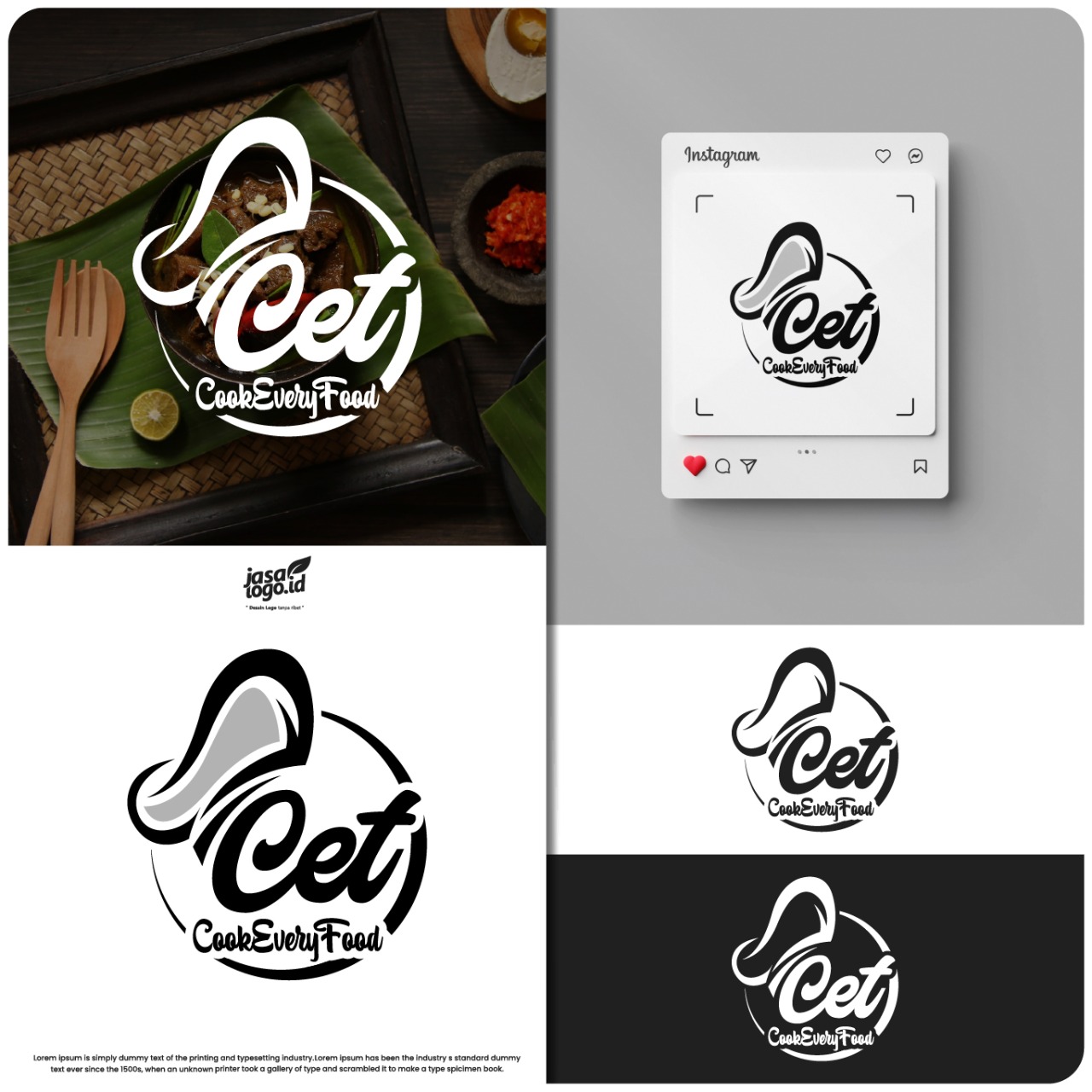 Jasa Desain Logo Makanan CET