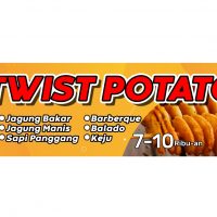 Template Banner Twist Potato CDR