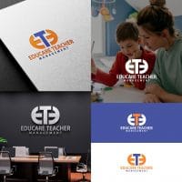 desain logo sekolah guru