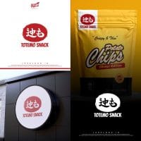 Desain Logo Potato Snack TOTEMO