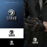 logo sarung tangan servo