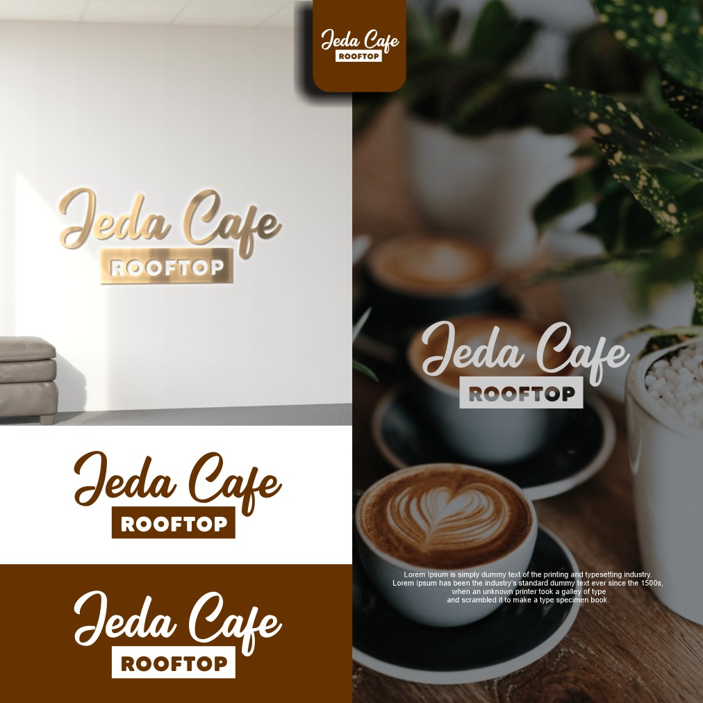 Desain Logo Rooftop Jeda Cafe