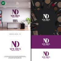 Desain Logo Beauty Store New Dilfa