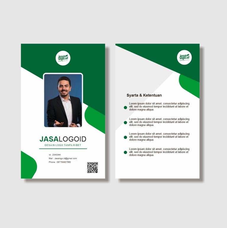 Template ID Card CDR AI Free Download