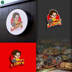 Desain Logo Karakter Nenek Masak