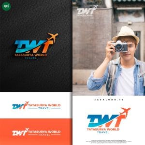 Desain Logo Travel TWT
