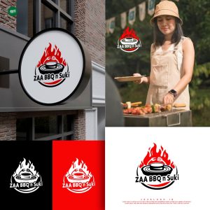 Desain logo BBQ untuk SAA BBQ