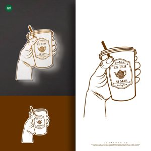 Jasa Desain Logo Minuman Es Teh untuk SI MAS