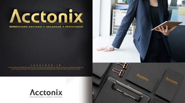 Desain Logo Keuangan untuk Acctonix