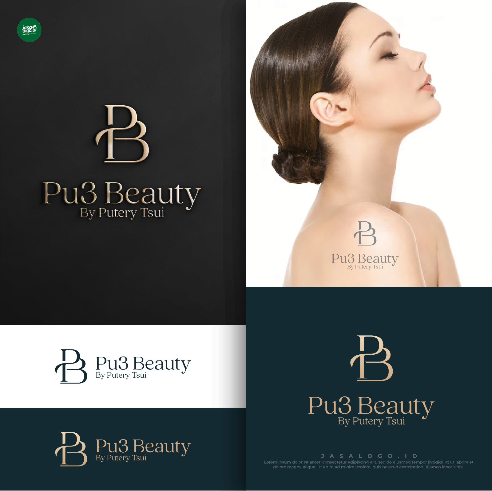 Desain Logo Skincare & Parfume Pu3 Beauty