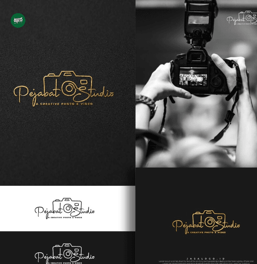 Kamera efek retro - Logo jasa fotografi