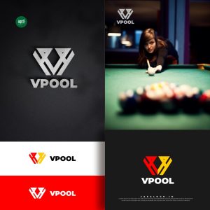 Desain logo billiard untuk Vpool