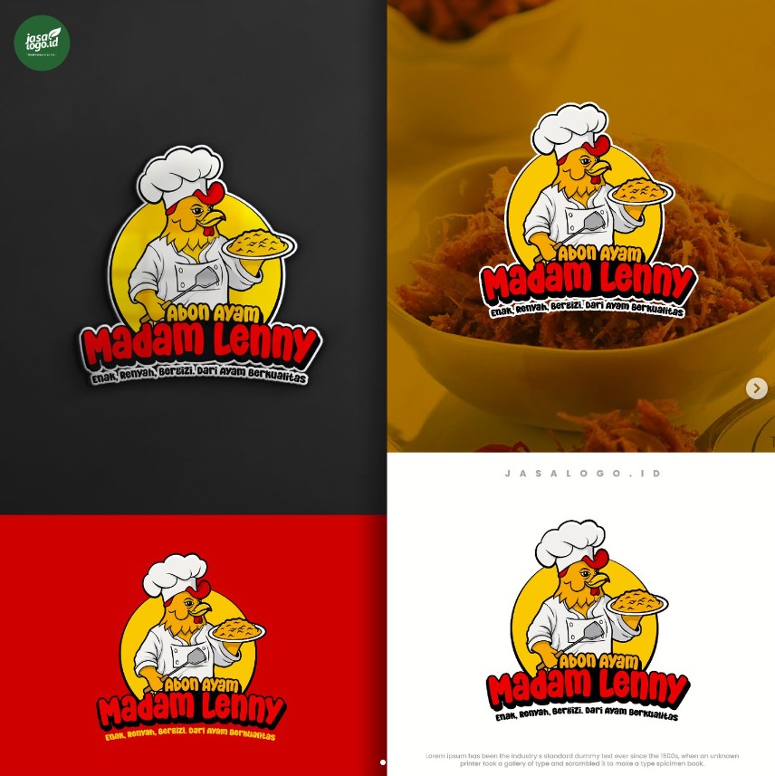 Jasa Desain Logo Abon Ayam untuk Madam Lenny