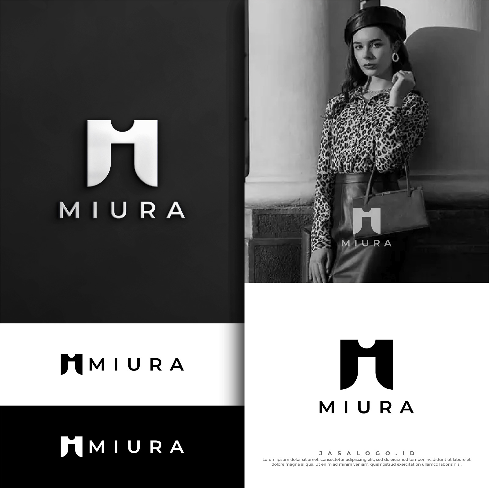 Desain Logo Fashion Cewek Miura