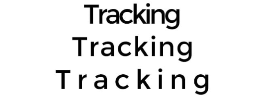Aturan dalam Tipografi untuk tracking