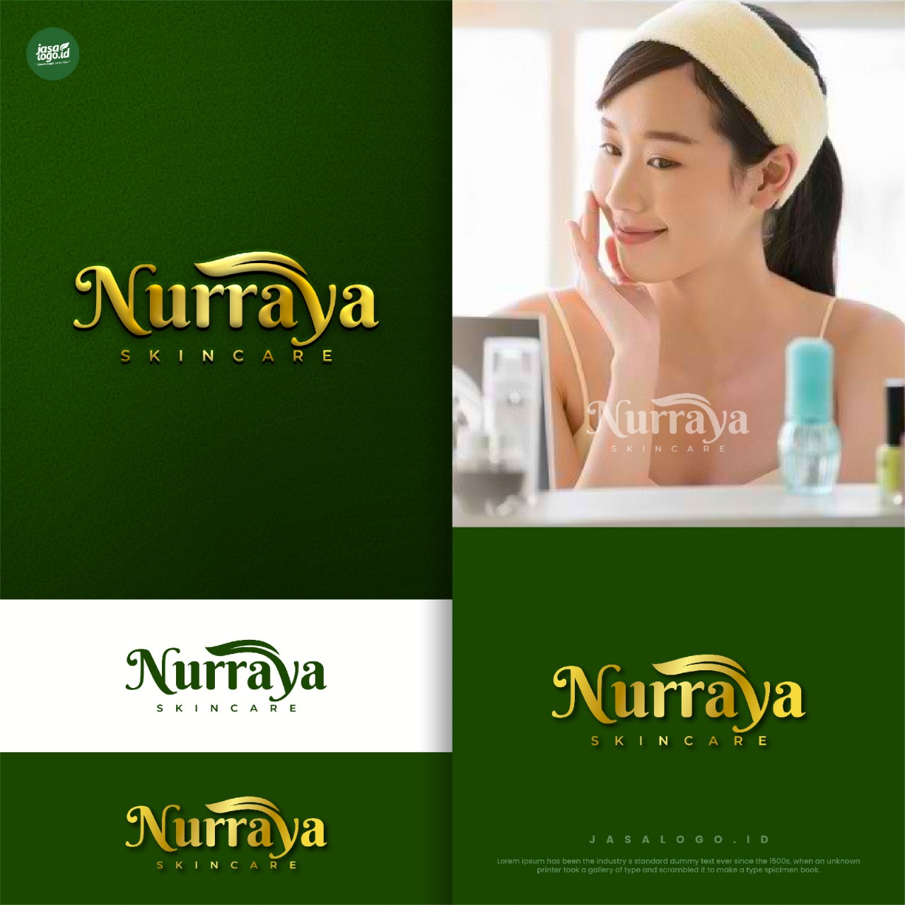 desain logo skincare keren