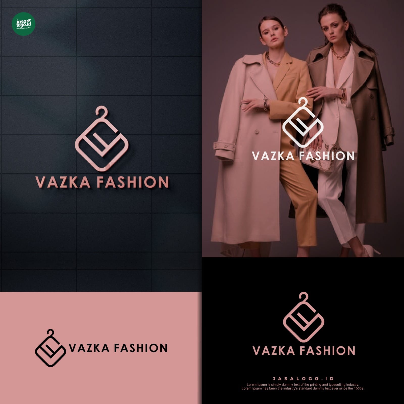 Desain Logo Fashion Keren untuk Vazka