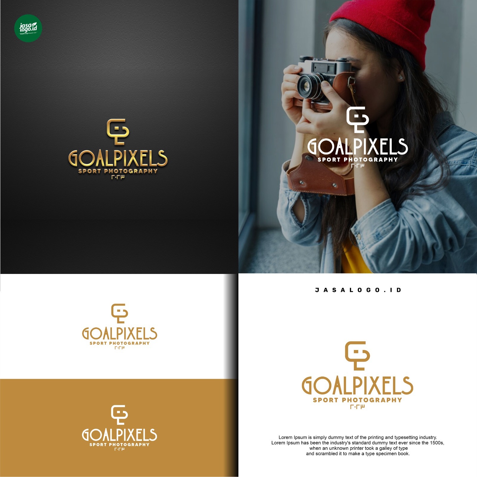 Desain Logo Photography untuk GoalPisxels
