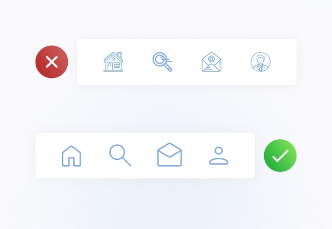 Kesalahan dalam Memilih Ikon untuk Desain Aplikasi dan Website