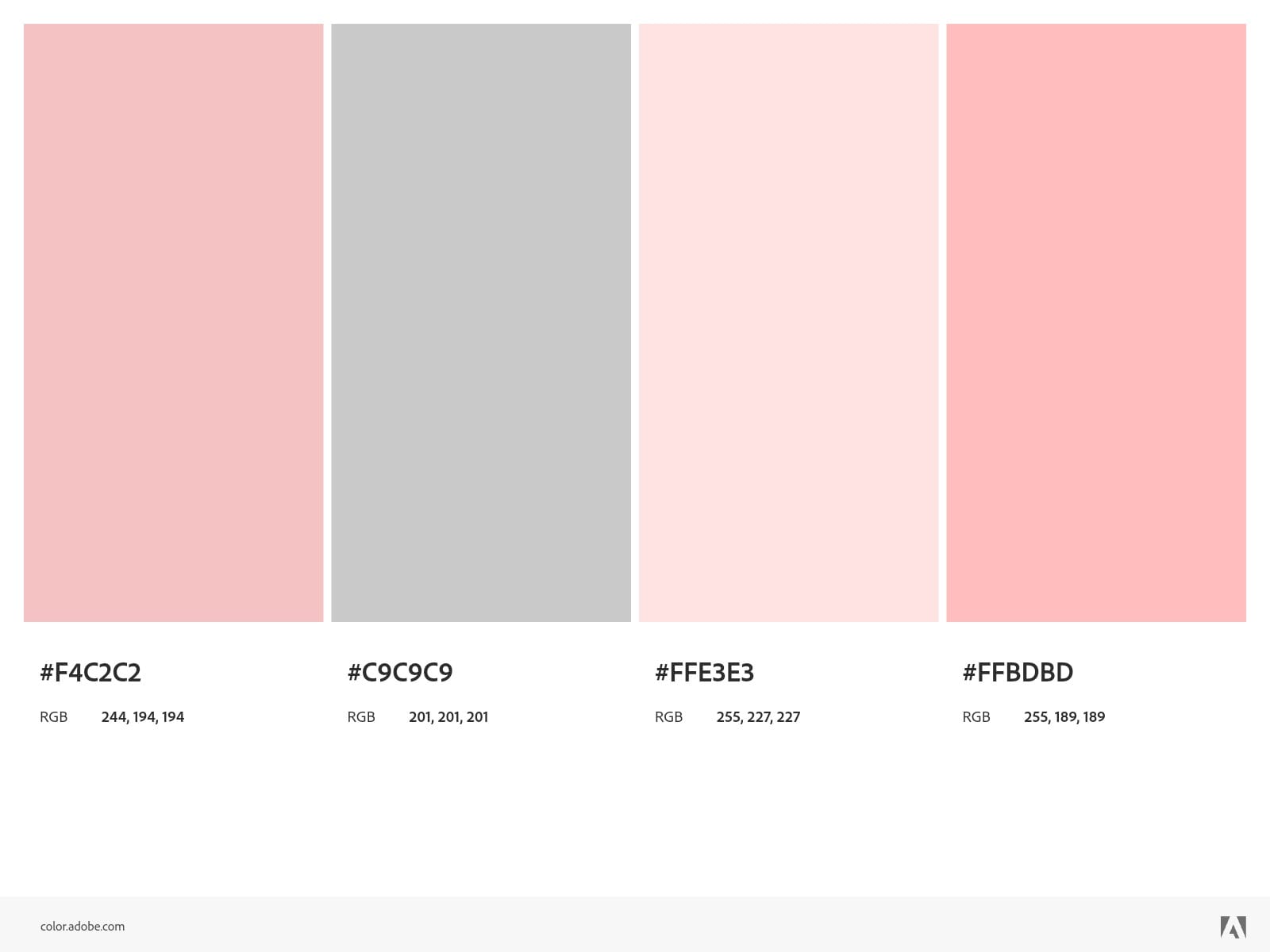 6 Palet Warna Pink Monokrom untuk Desain Bertema Romantis