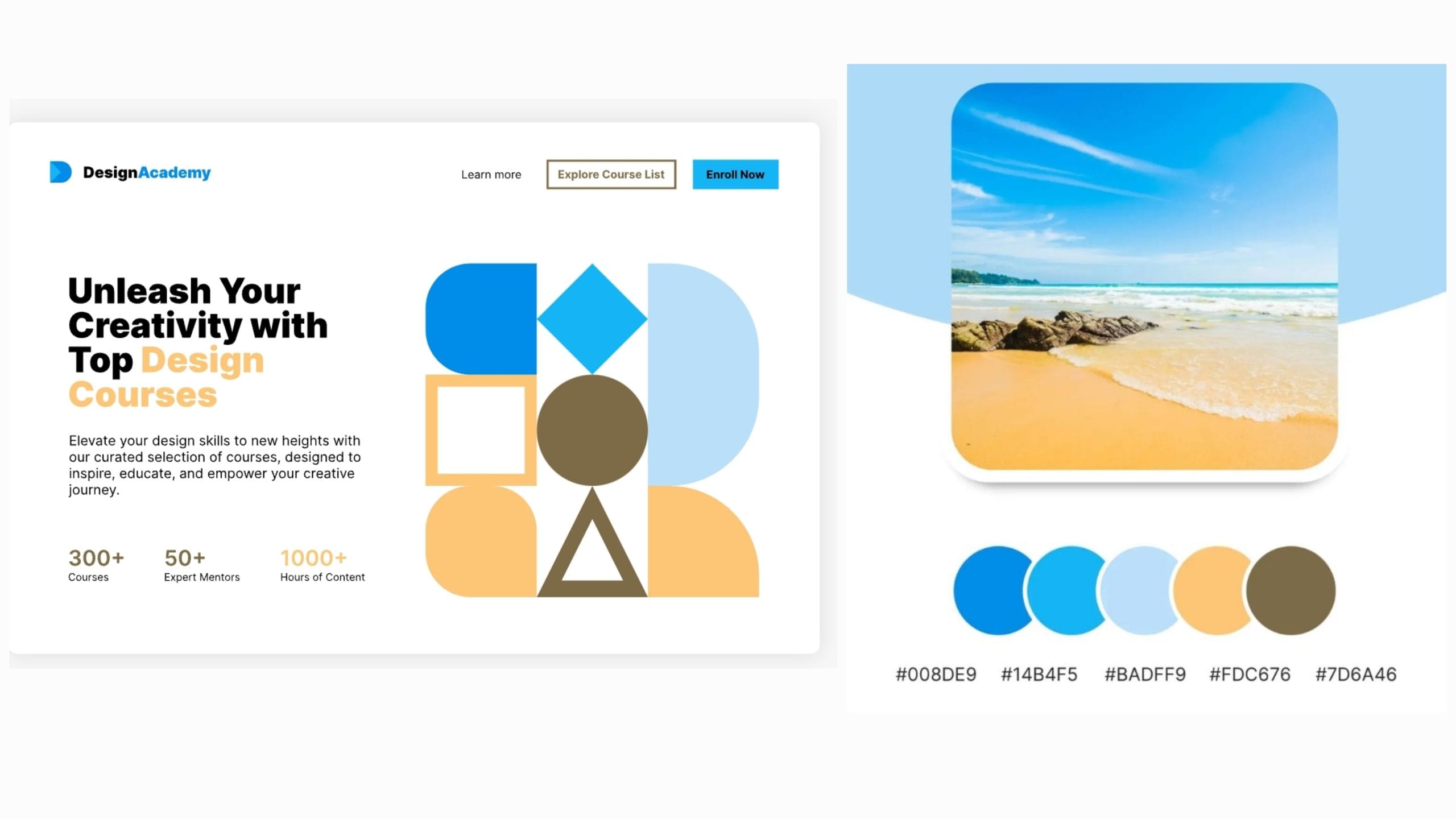 Palet Warna Desain Website dari Warna Alam yang Fresh