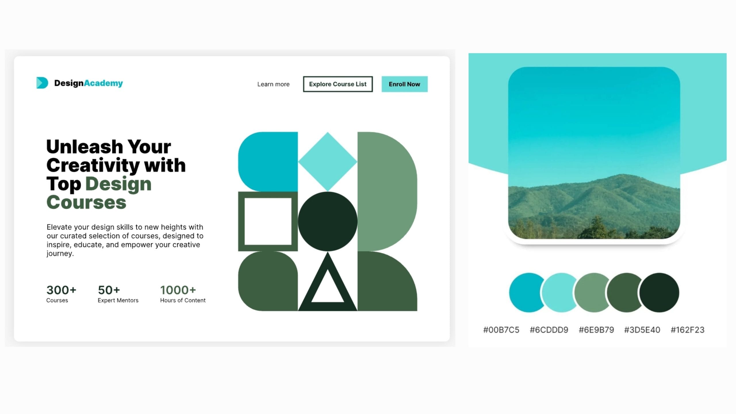 Palet Warna Desain Website dari Warna Alam yang Fresh